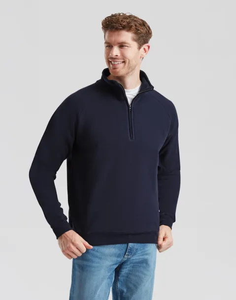  Classic Zip Neck Sweat - Fruit of the Loom