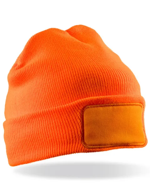  Recycled Thinsulate™ Printers Beanie - Result Recycled Fluorescent Orange