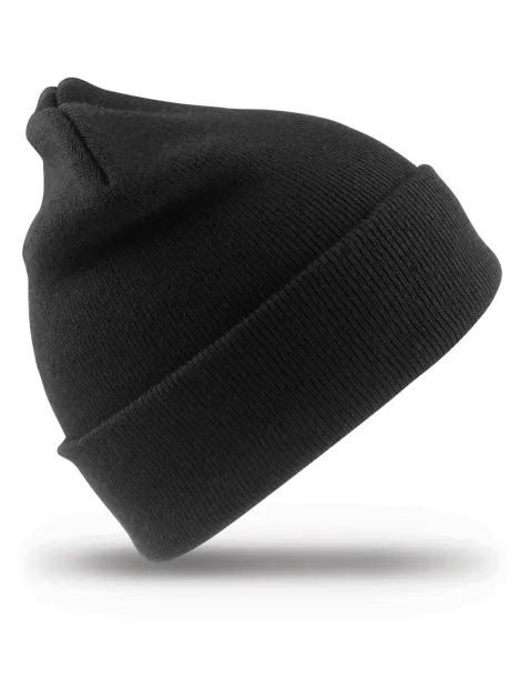  Recycled Woolly Ski Hat - Result Recycled Black