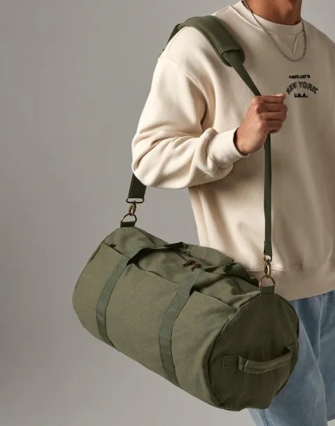  Vintage Canvas Barrel Bag - Bagbase