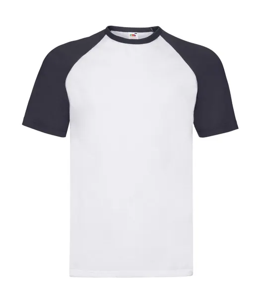  Valueweight kratka majica - Fruit of the Loom Bijela Deep Navy