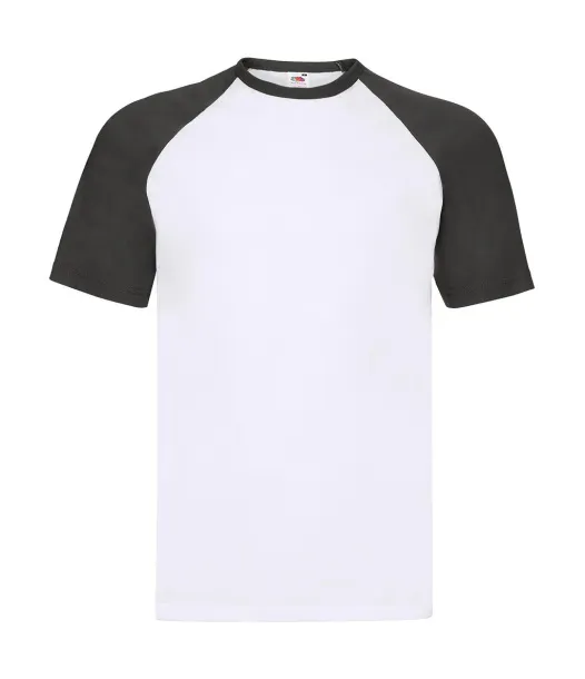  Valueweight Baseball T - Fruit of the Loom Bijela Black