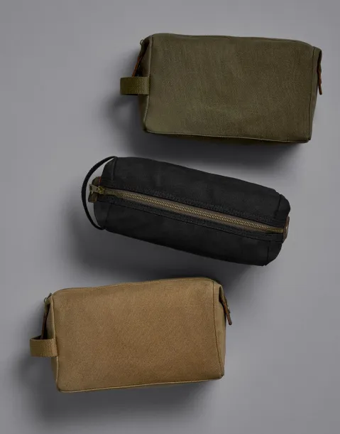  Heritage Waxed Canvas Wash Bag - Quadra