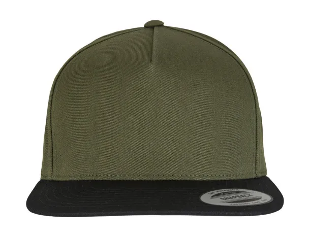 Classic 5 Panel Snapback - Classics Maslinasta Black