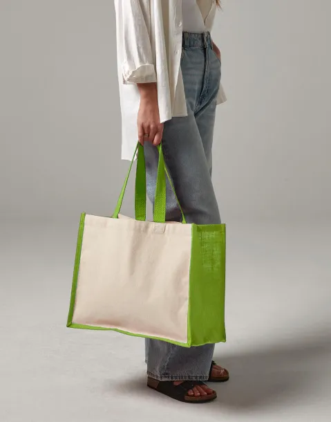  Dvobojna torba za kupovinu od jute i pamuka - Westford Mill