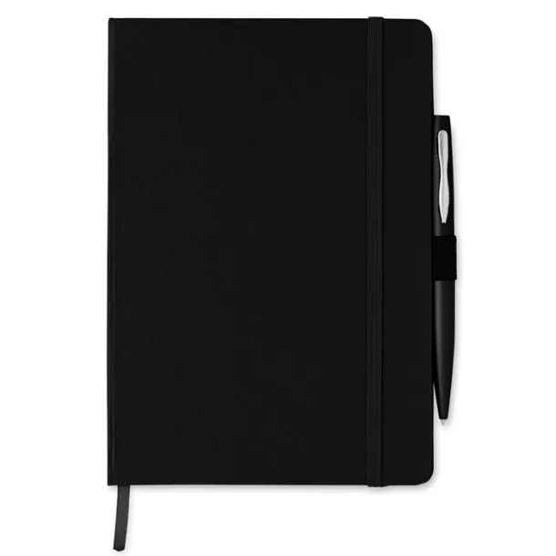 NOTAPLUS notes A5 s kemijskom olovkom Crna