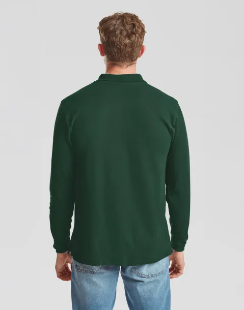  Premium Long Sleeve Polo - Fruit of the Loom