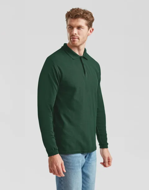  Premium polo majica dugih rukava, 180 g/m² - Fruit of the Loom