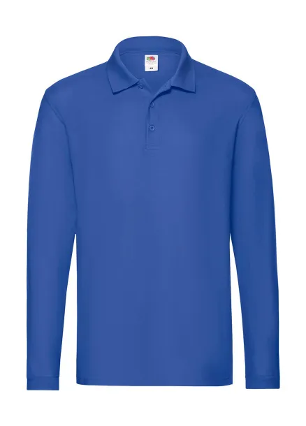  Premium Long Sleeve Polo - Fruit of the Loom