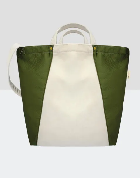  Kiyomi Satin + Velvet Tote Bag - SG Accessories - BAGS (Ex JASSZ Bags) Natural Olive Green