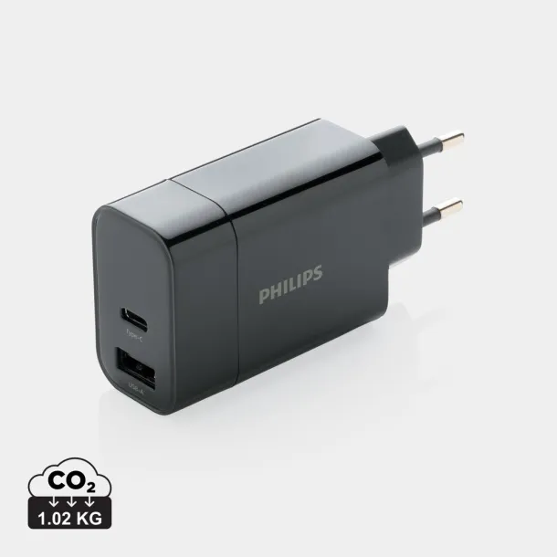  Philips 30W ultra fast PD wall charger - Philips Black 