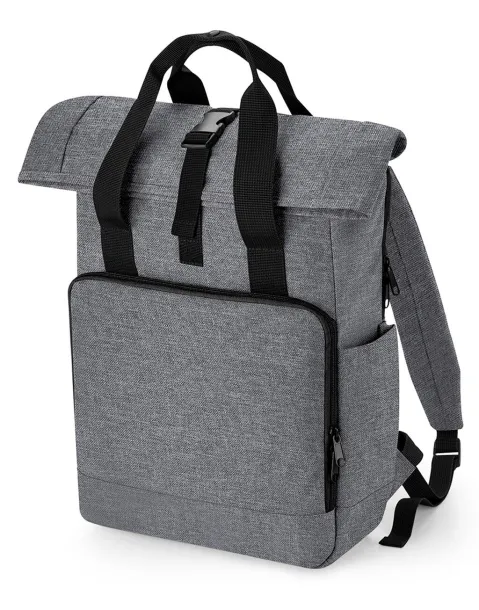 Recycled Twin Handle Roll-Top Laptop Backpack, 15.6" - Bagbase