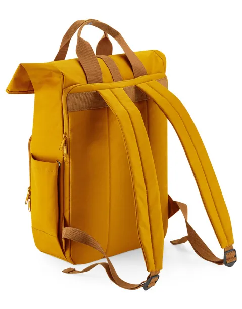  Recycled Twin Handle Roll-Top Laptop Backpack - Bagbase