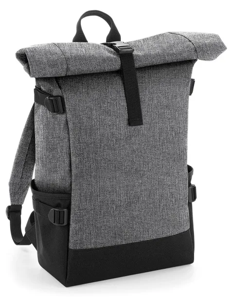  Block Roll-Top Backpack - Bagbase