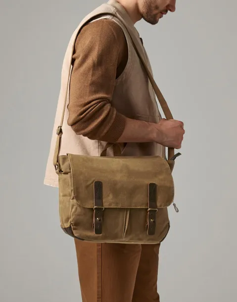  Heritage Waxed Canvas Messenger - Quadra