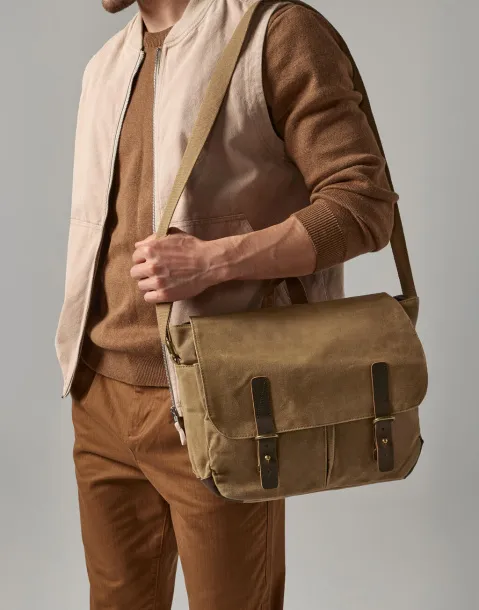  Heritage Waxed Canvas Messenger - Quadra