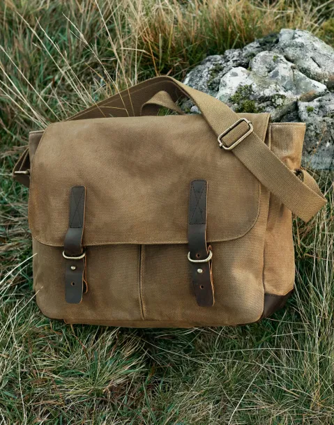  Heritage Waxed Canvas Messenger - Quadra