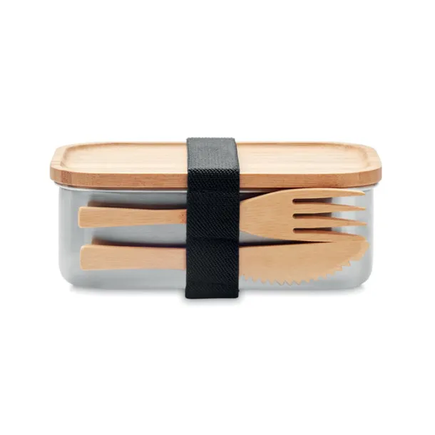 SAVANNA Stainless steel lunchbox 600ml Wood