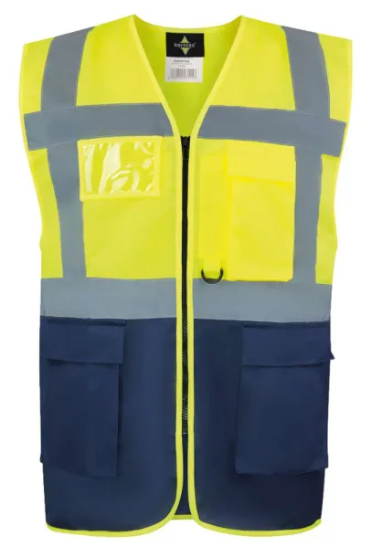  HAMBURG - sigurnosni prsluk - Korntex Hi-Vis Yellow Navy
