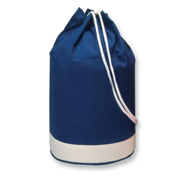 YATCH Cotton duffle bag bicolour Blue