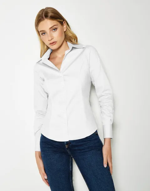  Women's Tailored Fit Premium Oxford Shirt - Kustom Kit