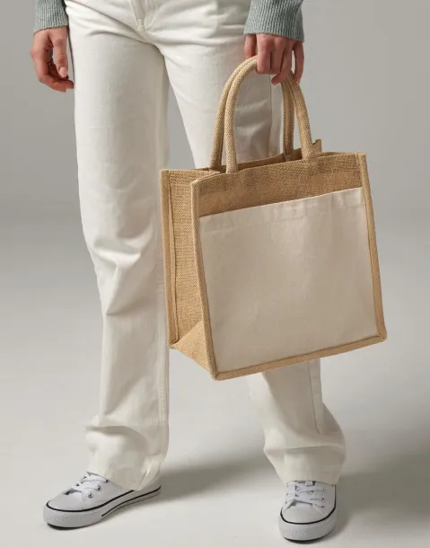  Cotton Pocket Natural Starched Jute Midi Tote - Westford Mill