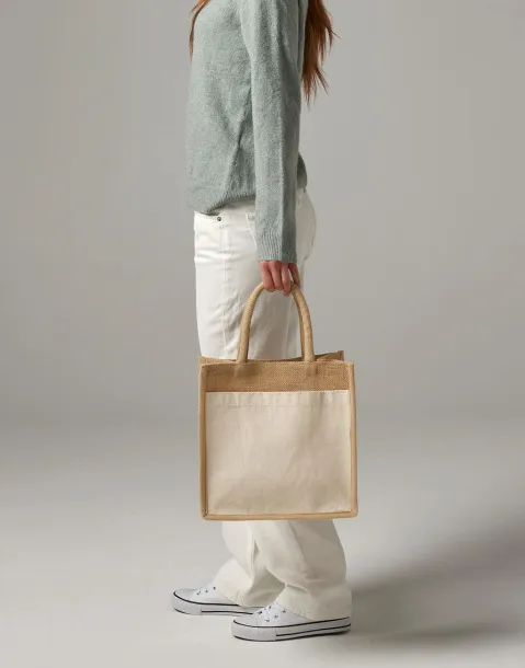  Cotton Pocket Natural Starched Jute Midi Tote - Westford Mill