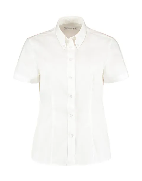  Women's Tailored Fit Premium Oxford Shirt SSL - Kustom Kit