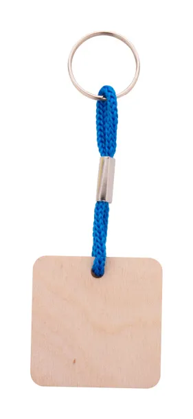 Woody Plus C custom keyring Blue Natural