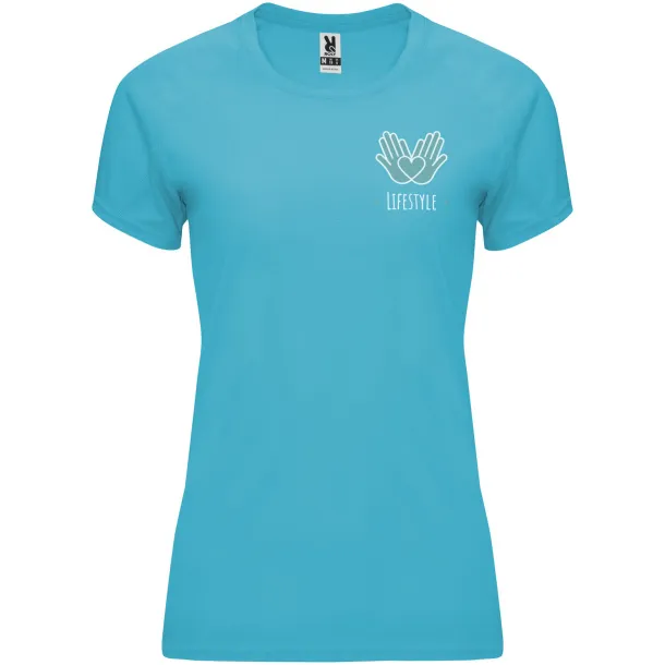 Bahrain short sleeve women's sports t-shirt - Roly Tirkizna