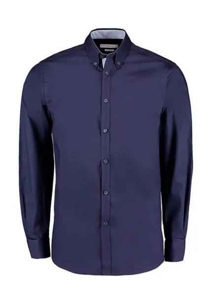 Tailored Fit Premium Contrast Oxford Shirt - Kustom Kit