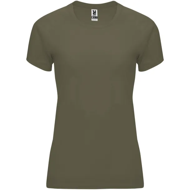 Bahrain short sleeve women's sports t-shirt - Roly Militar Green