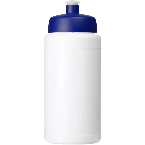 Baseline 500 ml recycled sport bottle White Blue