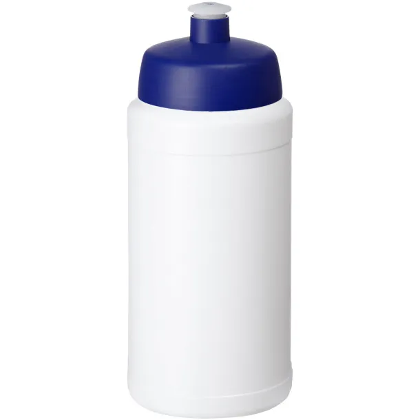 Baseline 500 ml recycled sport bottle White Blue