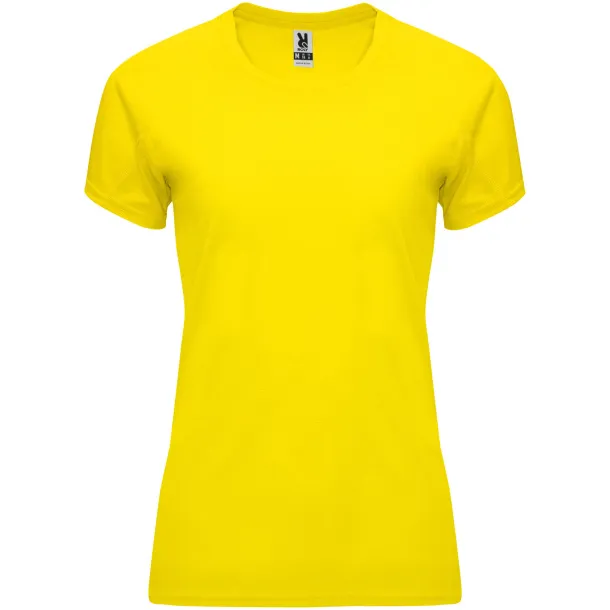 Bahrain short sleeve women's sports t-shirt - Roly Yellow