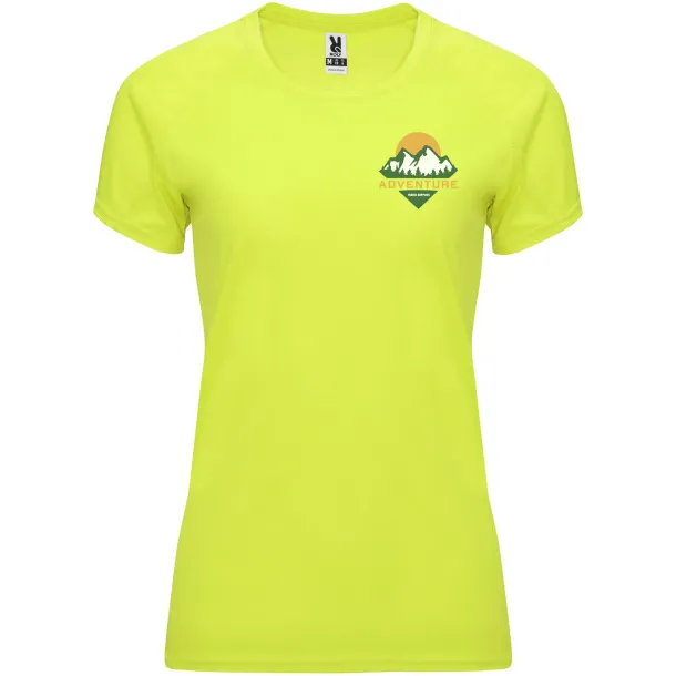 Bahrain short sleeve women's sports t-shirt - Roly Fluor Yellow