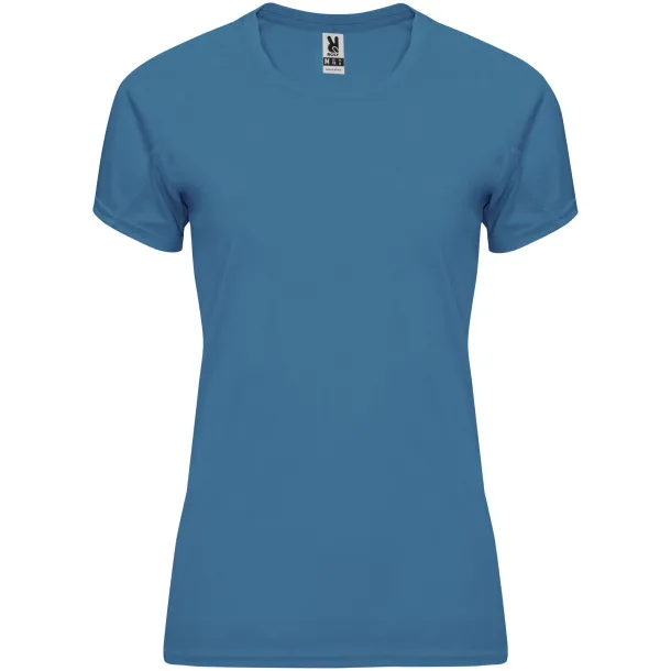 Bahrain short sleeve women's sports t-shirt - Roly Moonlight Blue