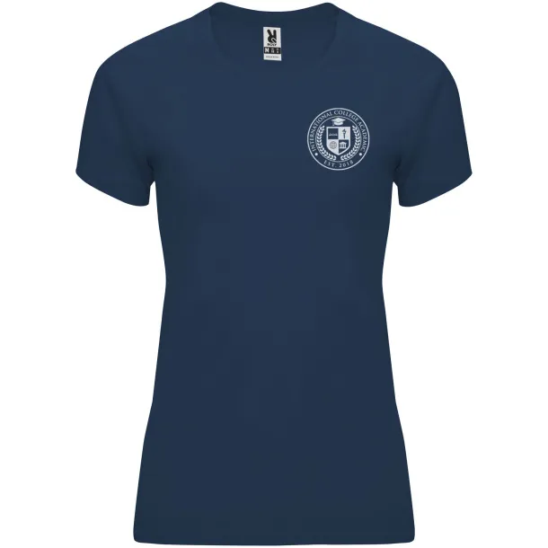 Bahrain short sleeve women's sports t-shirt - Roly Navy Blue