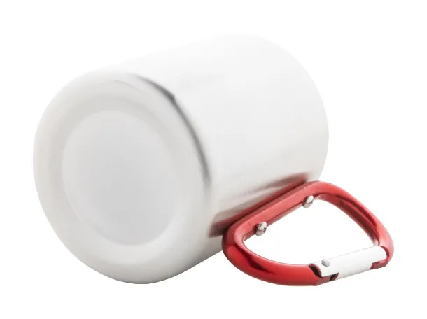 Cadisha metal mug Red Silver