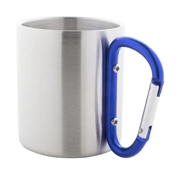 Cadisha metalna šalica, 200 ml Plava Srebrna