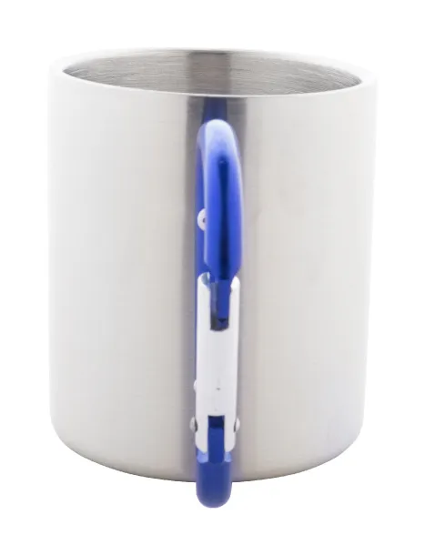 Cadisha metalna šalica, 200 ml Plava Srebrna
