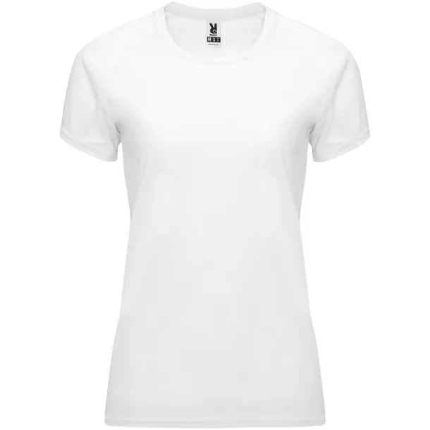 Bahrain short sleeve women's sports t-shirt - Roly Bijela