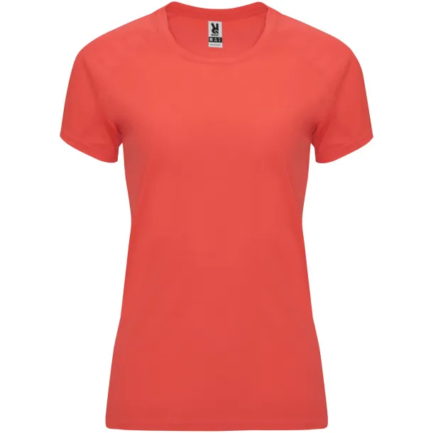 Bahrain Sportska ženska majica s kratkim rukavima, 135 g/m2 - Roly Fluor Coral