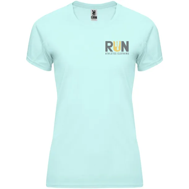 Bahrain short sleeve women's sports t-shirt - Roly Menta zelena