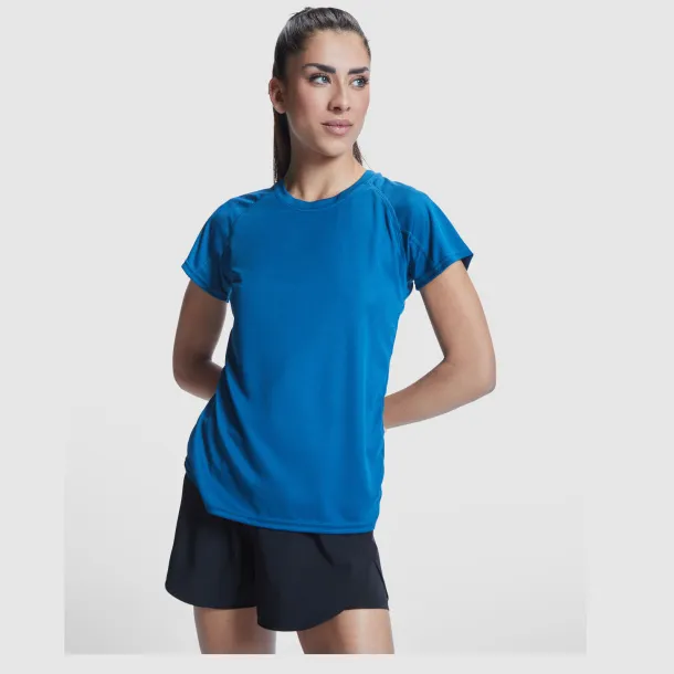 Bahrain short sleeve women's sports t-shirt - Roly Crna