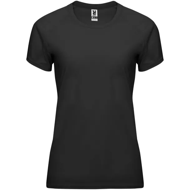Bahrain short sleeve women's sports t-shirt - Roly Crna