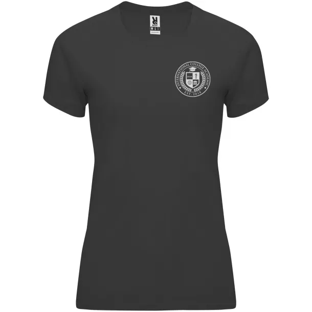 Bahrain short sleeve women's sports t-shirt - Roly Dark Lead