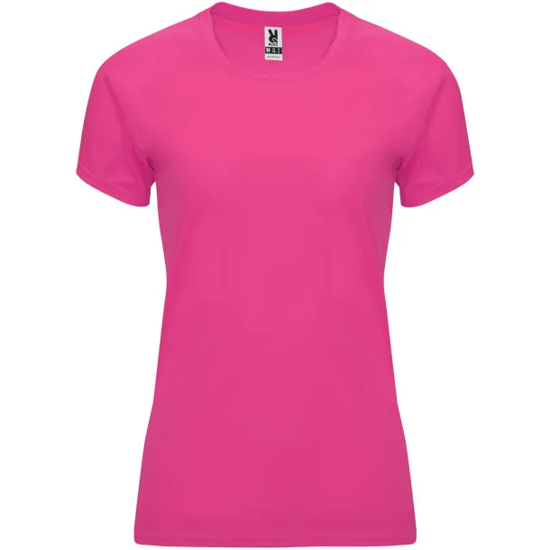 Bahrain short sleeve women's sports t-shirt - Roly Pink Fluor