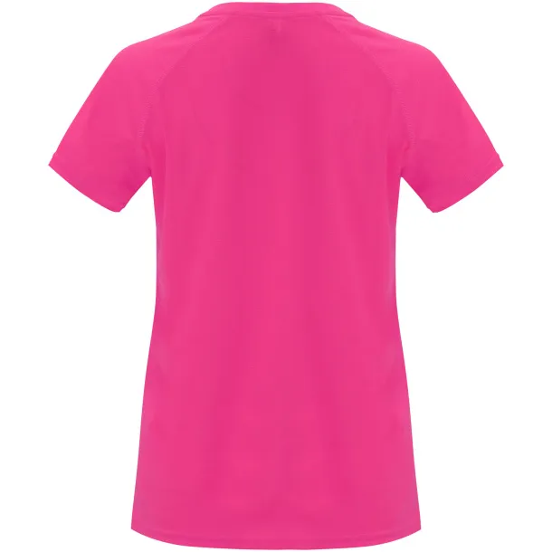 Bahrain short sleeve women's sports t-shirt - Roly Pink Fluor