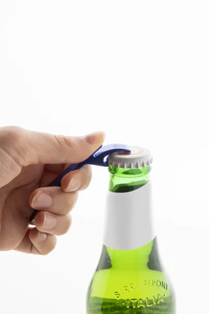 Rallop bottle opener keyring Blue
